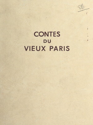 cover image of Contes du vieux Paris